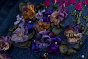 Ribbon-Pansies-on-my-new-jacket!-by-Melonie-Anchetta-1200